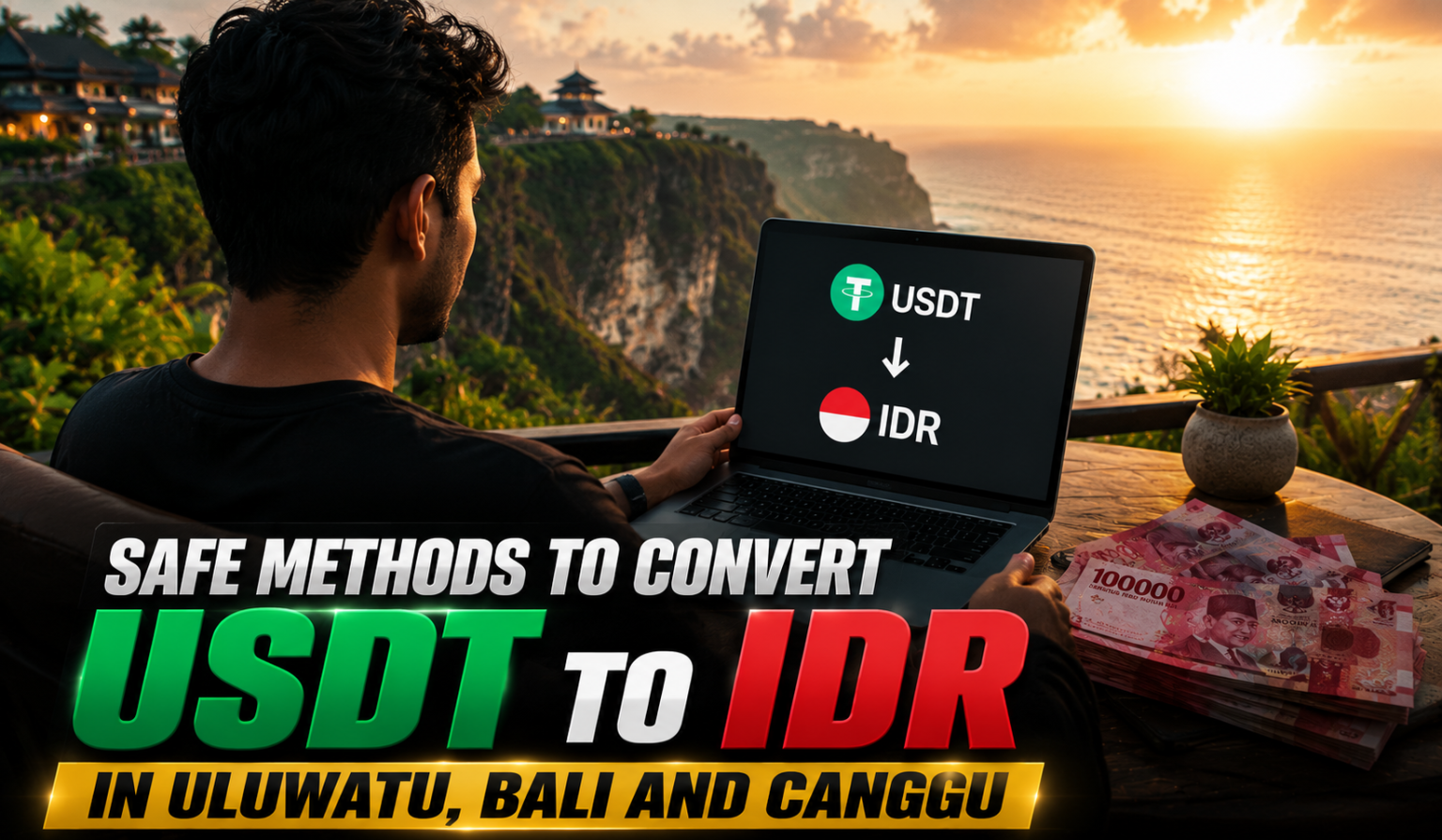 Safe Methods to Convert USDT to IDR in Uluwatu, Bali and Canggu