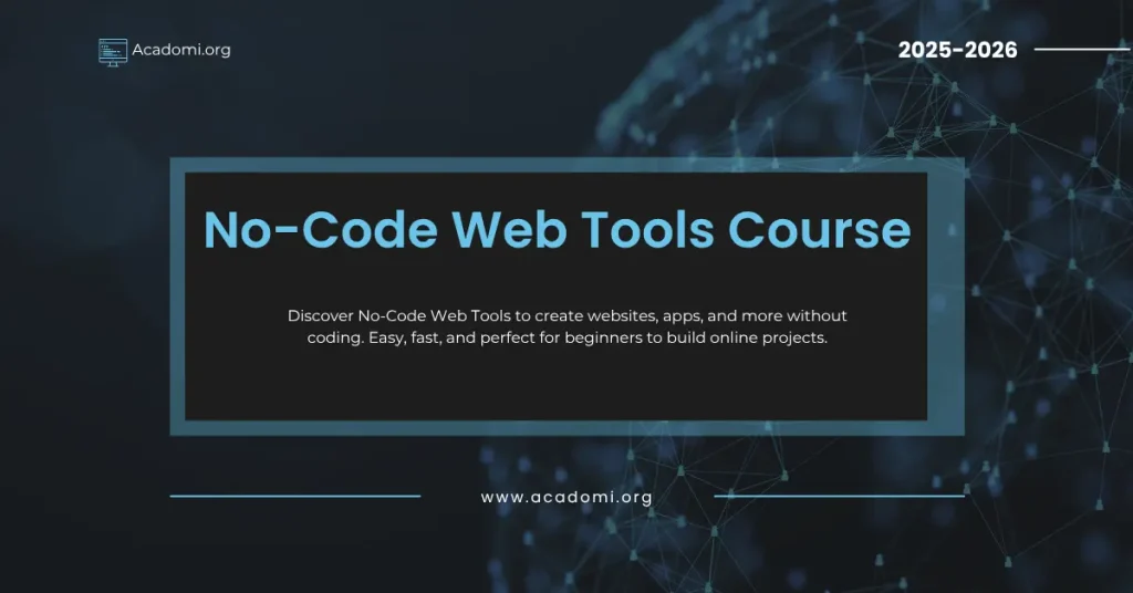 no-code web tools course